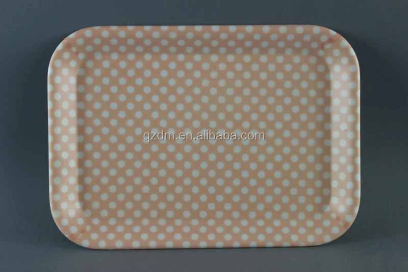 8.5" Melamine Small tary , Mealmine Rectangle tray For Kids