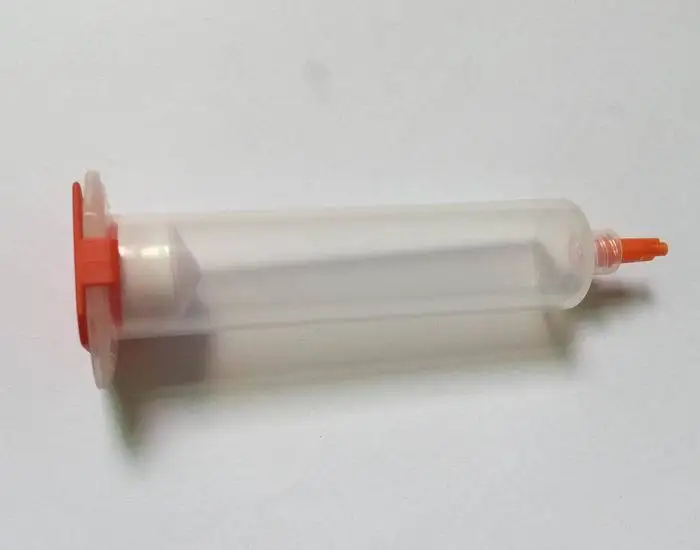 20pcs Plastic Transparent EFD American Dispensing Machine Syringe 10CC