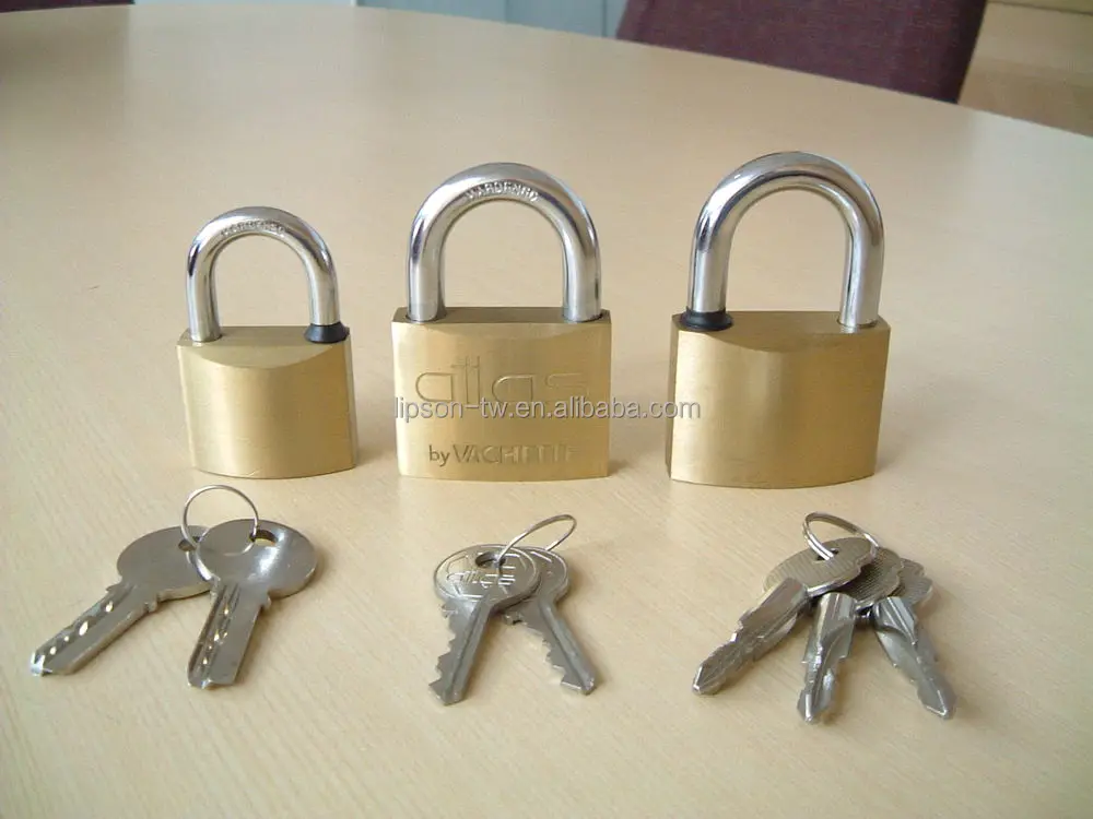 Double Locking Mechanism Cross Key Brass Padlock Buy Padlock,Brass