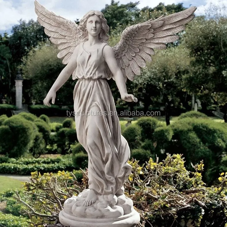 Famous Concrete Stone Angel Of Patience Marble Young Girl Angel Statue