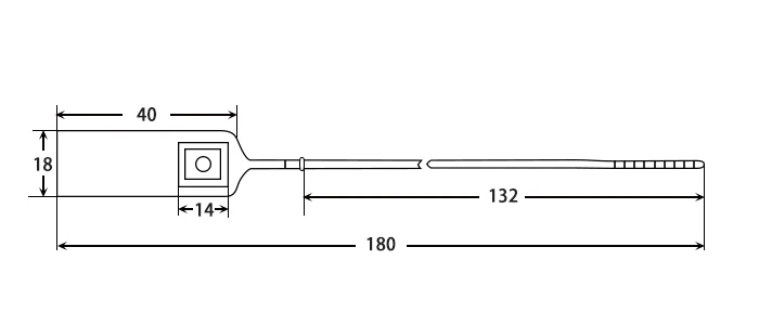 MA - PS 6002 High Security Seals Plastic Cargo Security airline safety tamper proof Plastic Seal with bar code