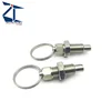 Stainless steel M8pull ring indexing plunger with ring pull spring loaded retractable