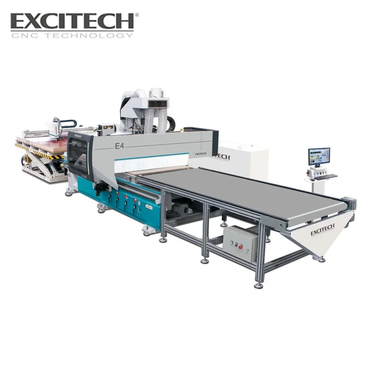Automatic Wood Nesting Machine With Robot for Furniture Board Process Line