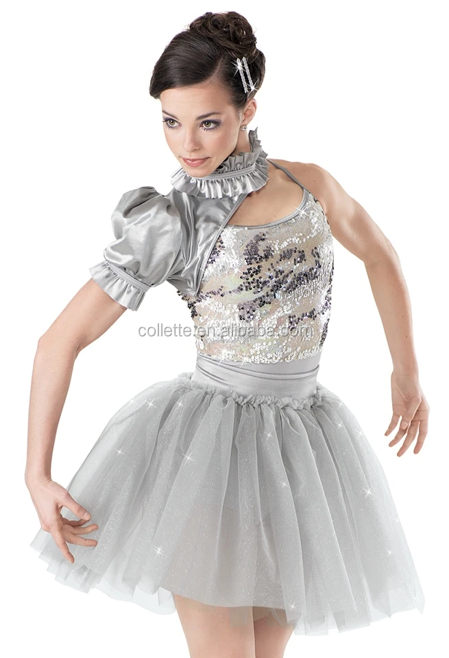 silver dance skirt