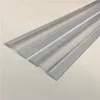 Clear plastic coextrusion living hinge