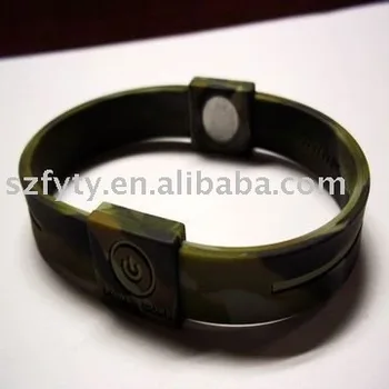 Army Color Body Balance Animal Silicone Bracelet Army Color Body Balance Animal Silicone Bracelet