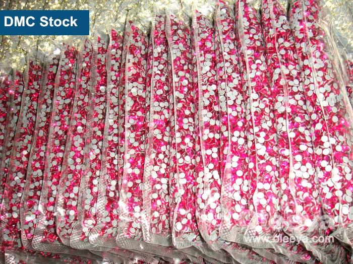 Bulk Package SS6~SS40 Glass DMC Quality Sticker Design Ss10 SLV Rhinestones Hotfix