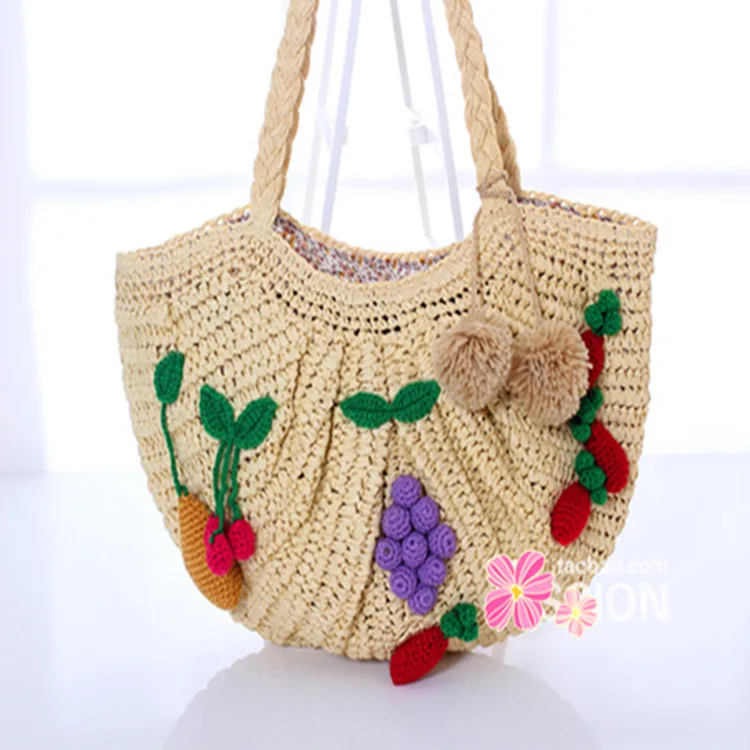 2016 Promotional Ladies Recycled Philippine Tote Paper Straw Straw Bags