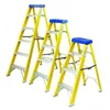 4 Feet Fiberglass Cross Step Ladder with 300 lb. Load Capacity Type