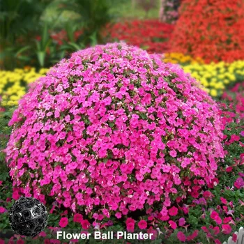 Outdoor Round Flower Box Large Giant Plastic Ball Shape ...