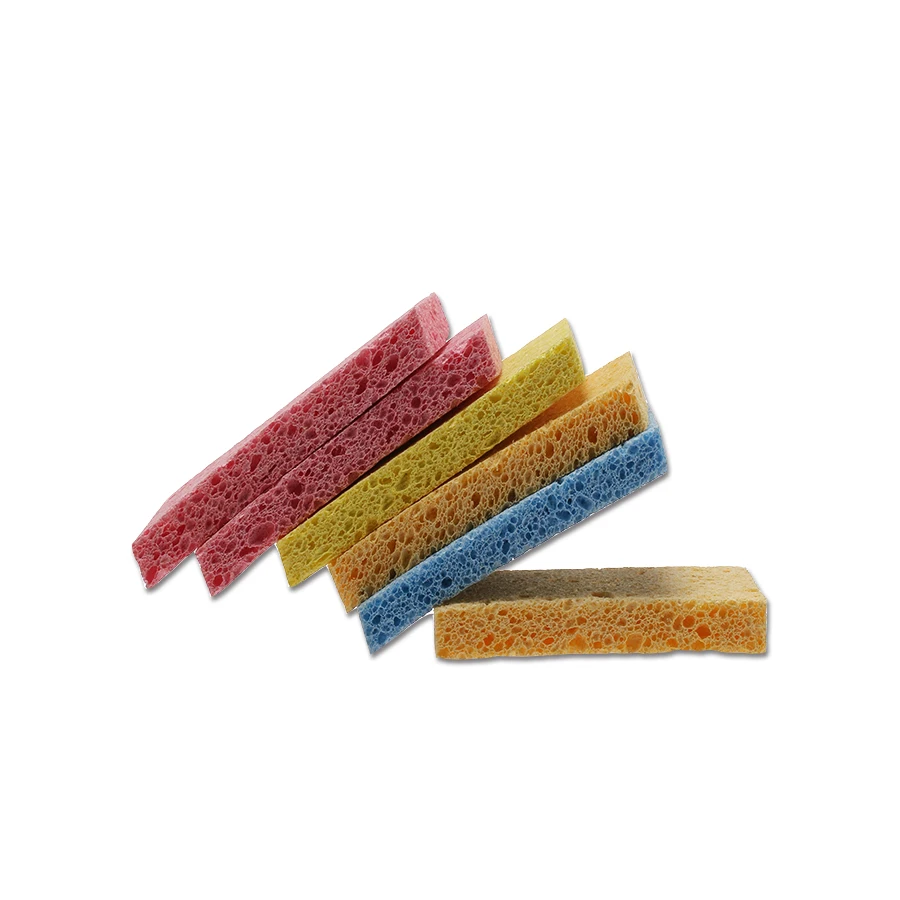 Custom Colorful Bulk Super Absorbent Compressed Cellulose Fiber Sponge