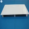 U shaped plastic profile Cool extrusion flat top cover profile large dimension pvc profile