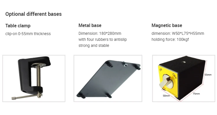 Factory wholesale metal flexible gooseneck Tube Arm for flashlight microscope support