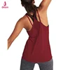 womens activewear top exercise vest sports running wear polyester gym singlet