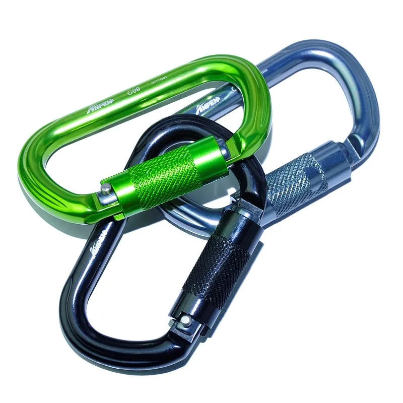 O Shape Aluminium Carabiner For Climbing And Rescue - Buy Aluminum ...