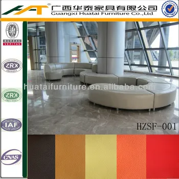Specialized Custom Made Leather Lobby Sofa Hotel Leather Waiting