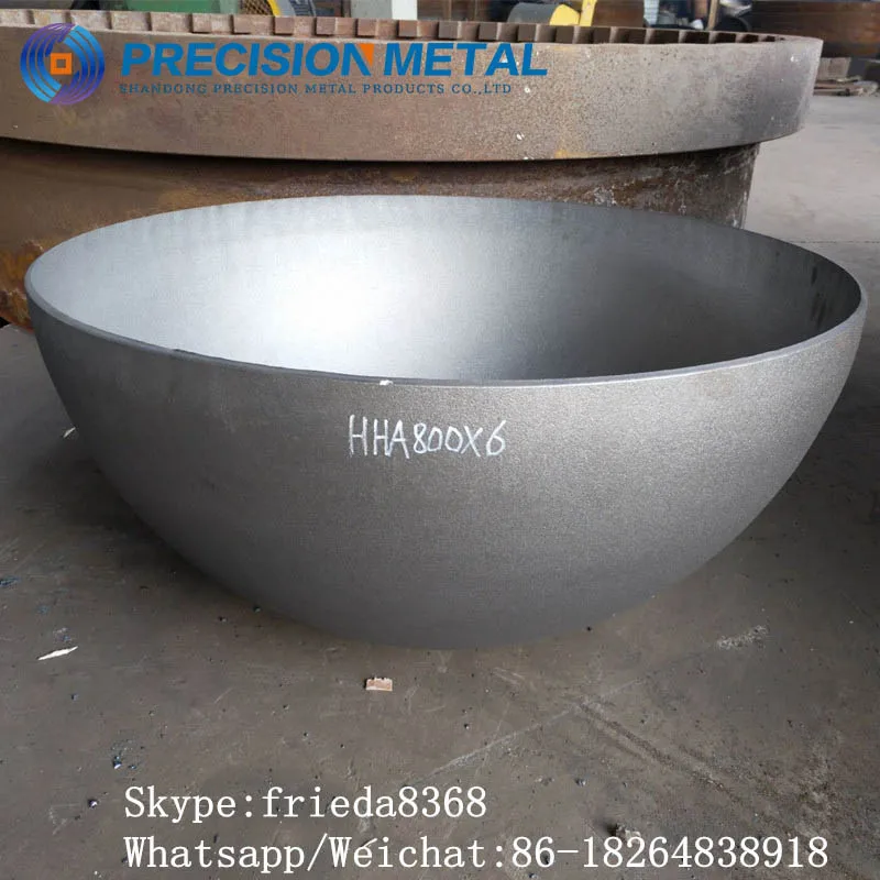 Carbon steel hemispherical head