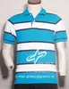 Geen and White stripped polo shirt short sleeve,Y/D,Feeder Stripe/Engineering Stripe