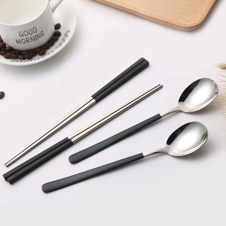 Elegant Korean Spoon And Chopstick Set For Wedding Favors Chopstick
