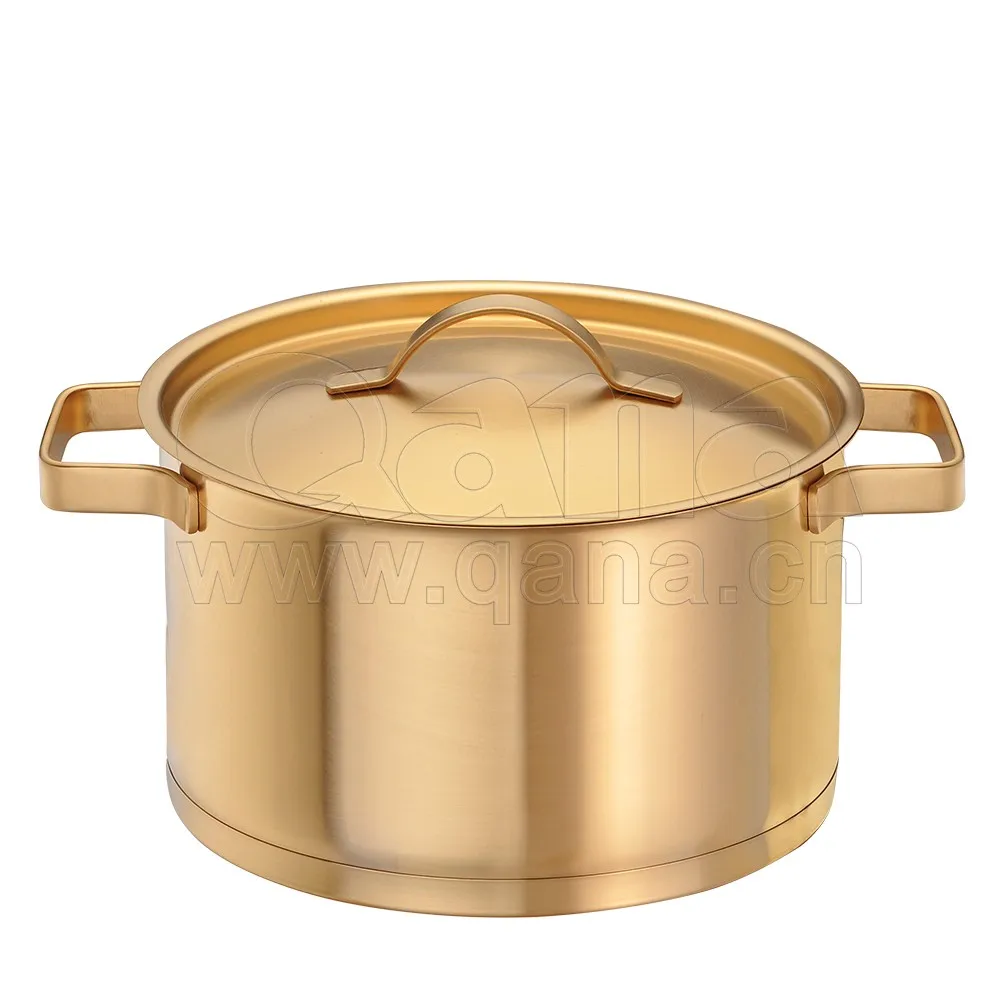 Luxury Bright Eco Friendly Gold Color Cookware Buy Cookware,Gold Color Cookware,Luxury Gold