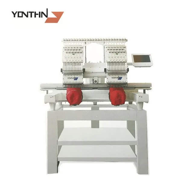Yonthin Hat And Tshir Garment 2 Head Embroidery Machine Zsk Embroidery
