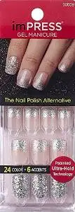 **NEW** Kiss GEL imPRESS** "ONE SHINE DAY" by Broadway Press-On Manicure Gel Coated Nails