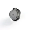 Wholesale Fashion Crystal Pave Agate Druzy Geode Ring For Men Man Rings Black
