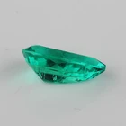 18 × 13 ミリメートル約 9.5ct カラット梨状の大サイズコロンビアグリーン合成ルースエメラルド石
