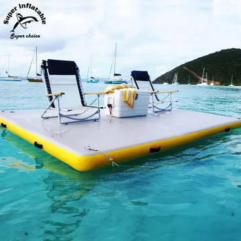 inflatable pool island