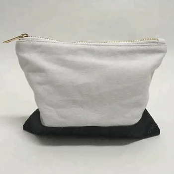 Canvas Glitter Blank Wholesale Cosmetic Bag With Custom Color,Canvas Zipper Cosmetic Bag Black ...