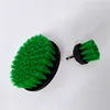 3 Pcs Green Electric Drill-Brush Power Scrubber Attachment Set for Poshing