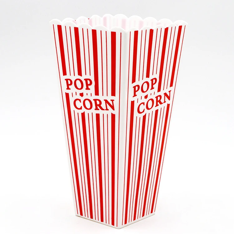 Twocolor Pp/ps Plastic Oval Shape Salad Food Bowl Disposable Popcorn