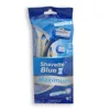 D316L small MOQ cheap price triple blade plastic + rubber handle disposable razor