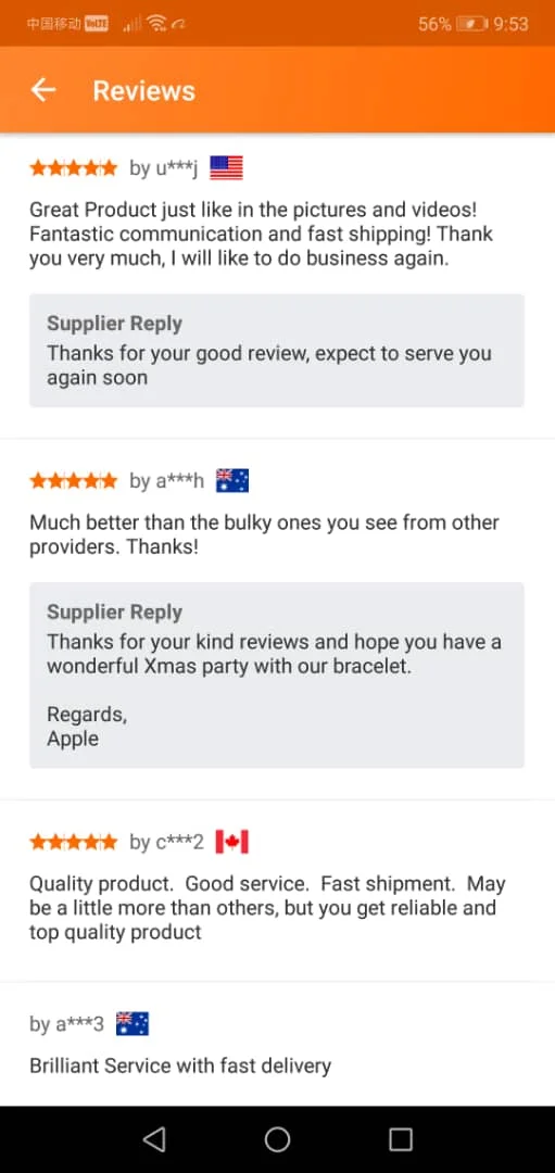 customer feedback