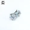 good quality double clear zircon non piercing magnetic ear studs