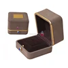 luxury with metal plastic jewelry packaging box velvet ring case