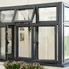 United states stone window frame frosted glass bathroom window