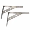 Stainless Steel/Iron Solid Shelf Brackets 8" 10" 12" Shelf Support Corner Brace Joint Right Angle Bracket