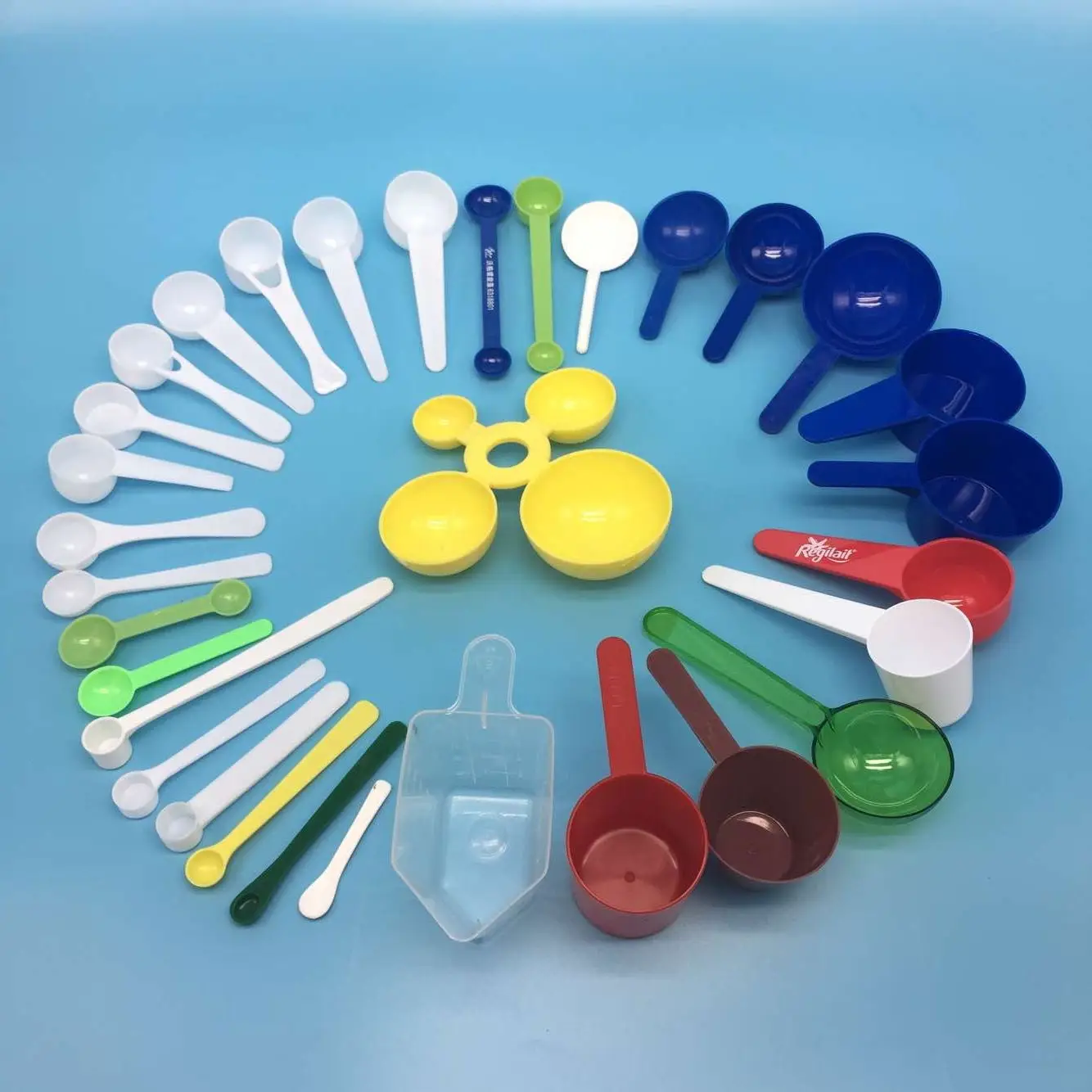 Factory Direct Sales 2.55.0 Ml Double Head Plastic Salt Spoon 1/2 Tsp