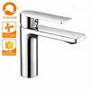 Brass health sink mixer waterfall deck mounted bathroom faucet