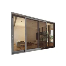 De aluminio de acristalamiento deslizante techo ventanas de guillotina con baja e de vidrio