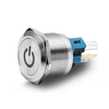 Waterproof Electrical Flat Metal 12v 22mm anti-vandal Push Button Switch