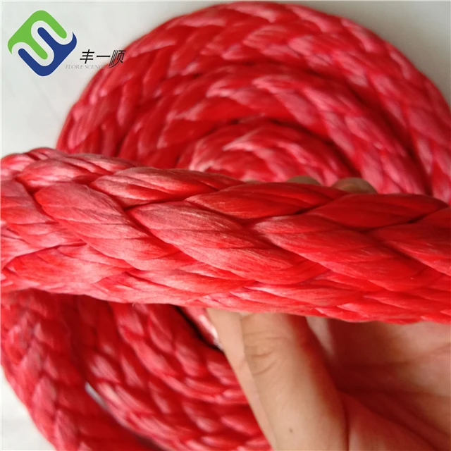 24mmx220m 12 Strands UHMWPE Spectra Rope For Mooring