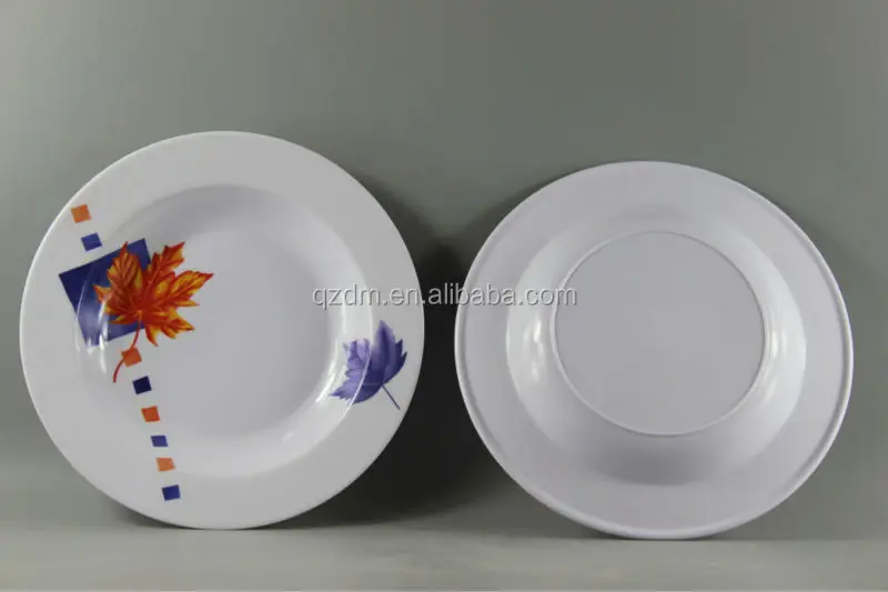 30 Melamine Deep Soup Plate Reusable Plastic Dinner Plate