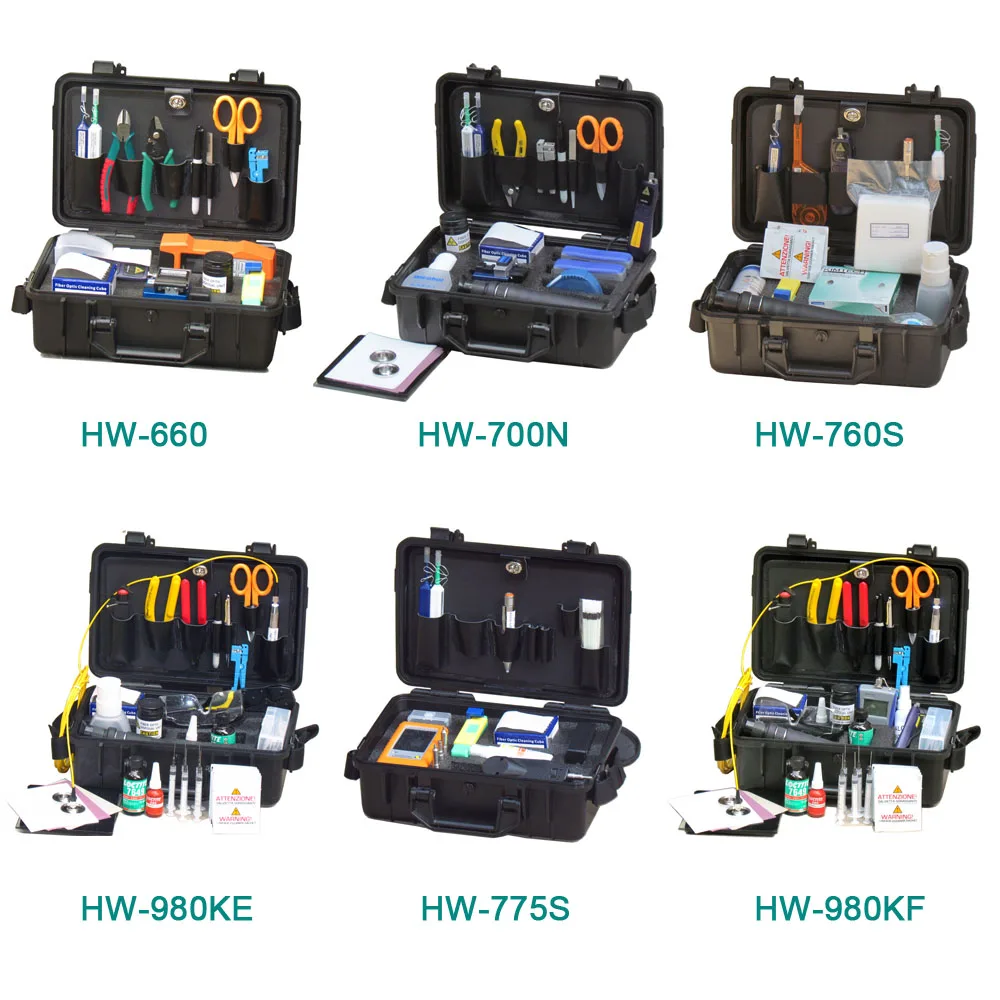 FTTH Assembly Stripping Splicing Termination Fiber Optic Tool Kit