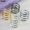 Hot selling high quality european table top decoration luxury agate napkin ring bulk wholesale napkin holder ring
