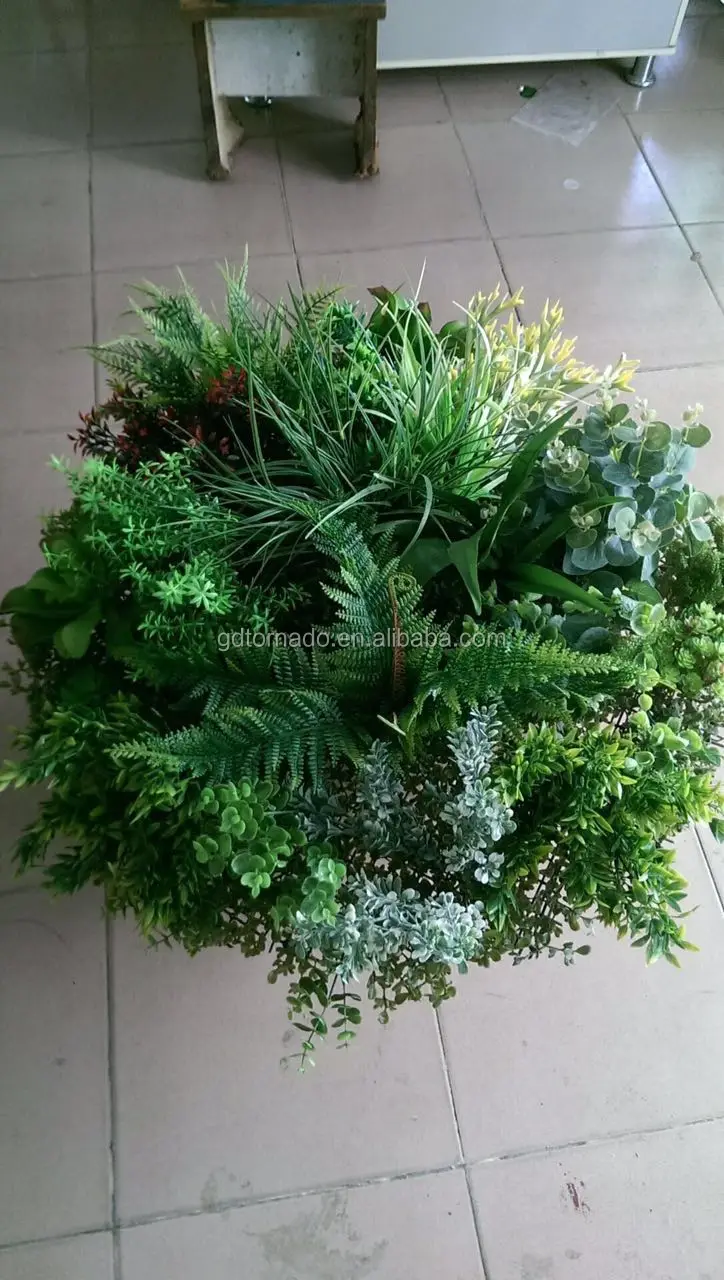 Tornado Crafts 50cm 70cm 90cm Small Moq Wall Hanging Circle Artificial Plants Iron shelf For Wall Decor