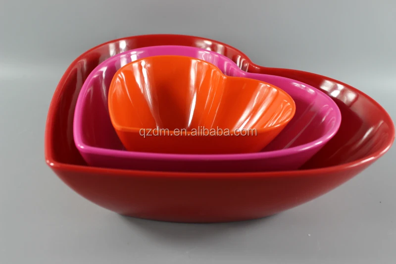 Valentine's day Melamine loving heart dinner plate
