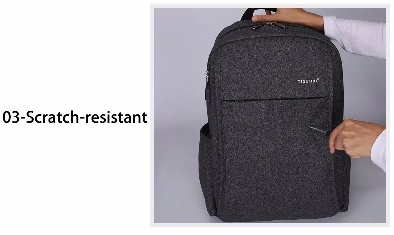 2017 New Design Tigernu Anti-thief USB charging laptop Compute backpack for women male Backpack school Bag for Men Mochila