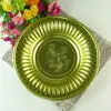 Factory Supplier SANBO STOCK High Quality Wholesale golden metal tableware fruit food wedding gold plate sets
